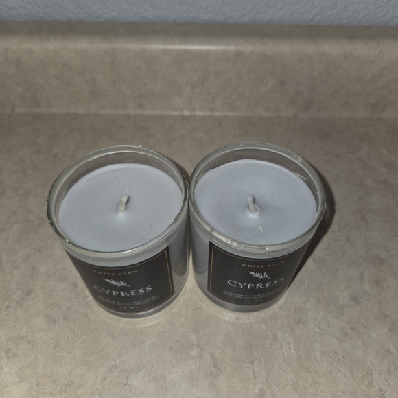 White Barn Cypress Scented Candles Lot of 2 8 oz Each Bath And Body Works - Picture 2 of 3